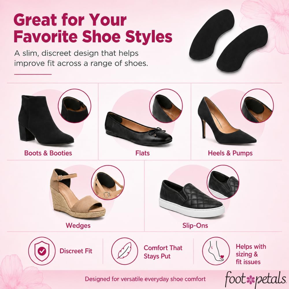 Foot Petals Womens Back of Heel Cushion