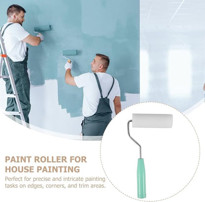 Small Paint Roller Kit: 4 Inch High Density Foam Paint Rollers for Easy Wall Painting and Staining, 1 Foam Rollers Replacement Included