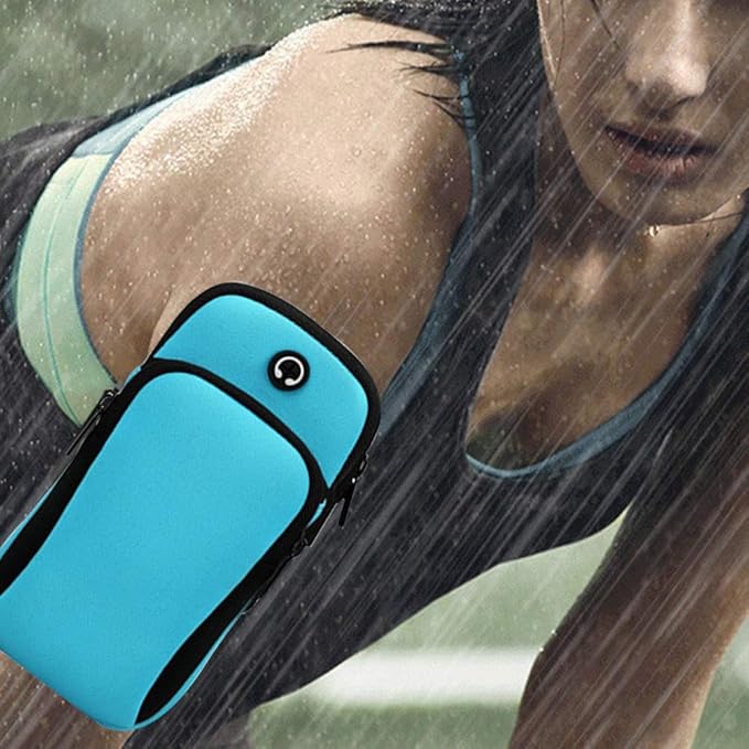 Running Armband,Arm Bag Phone Holder for Running,Multi Cell Phone Armband Pouch for Gym Workout Jogging Exercise,Suitable with iPhone 11 Pro Max XS XR X 8 7 6 6s Plus (Blue)