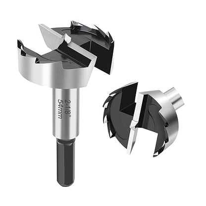 2-18 Inch Forstner Bit for Woodworking,2-18" Forstner Drill Bit for Wood,Wood Drill Bit Woodworking Hinge Cutter Tool for Wood Plywood Plastic