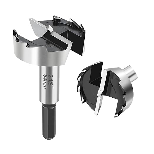 2-18 Inch Forstner Bit for Woodworking,2-18" Forstner Drill Bit for Wood,Wood Drill Bit Woodworking Hinge Cutter Tool for Wood Plywood Plastic
