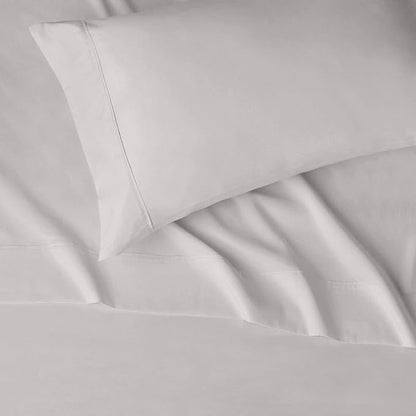 Basics Lightweight Super Soft Easy Care Microfiber 3 Piece Bedsheets Set with 14-Inch Deep Pockets, Twin, Light Gray, Solid