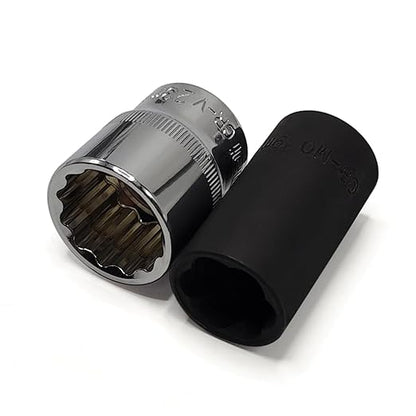 2 units of 12 inch 12 points of 0.906 in compatible with BMW models, splined plug with 0.748 in rotating nut plug, damaged nut lock extractor, rusty,