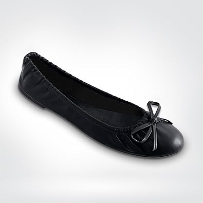 Women's Foldable Travel Ballet Slip On Comfortable Flats Roll Up Walking Shoes with Carrying Pouch