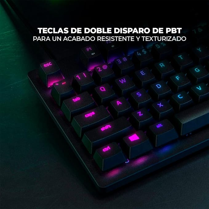 Razer Huntsman Tournament Edition - Compact Gaming Keyboard with Razer Linear Optical Switches - Green Keycaps - US Layout (Renewed)