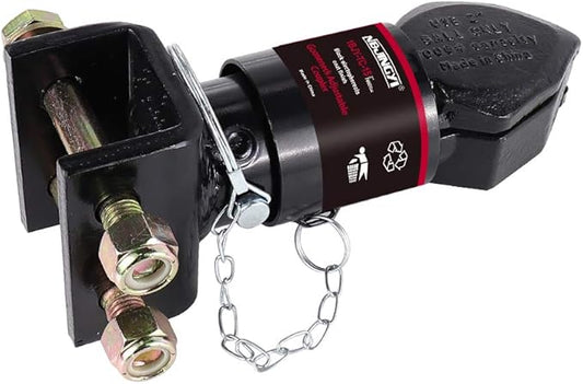 2" 7000LBS Adjustable Trailer Coupler, Black Powder Coat,Channel-Mount Trailer Coupler