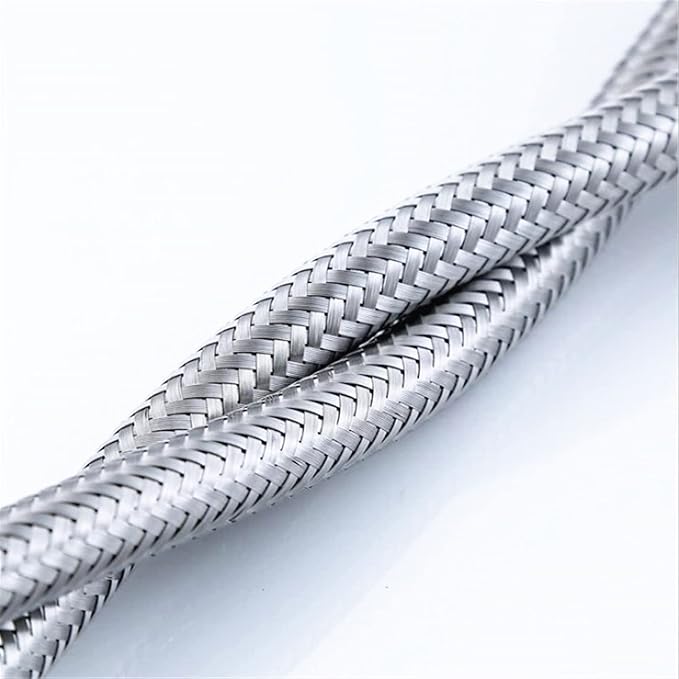 Shower Head Hose 2 pcsSet Faucet Hose Kitchen Basin Mixer Tap Braided Valve Water Hose Connector Adaptor Water Inlet Hose Accessorices Hardware Extension Tubes (Length : 80CM)