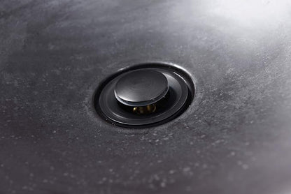 Pop Up Drain Stopper Black with Overflow, Bathroom Sink Drain Matte Black Finish, SUMERAIN