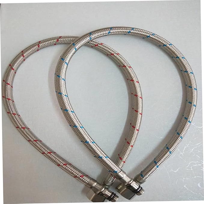 Stainless Steel Water Inlet Pipe Set 80cm Rv Drinking Water Hose Durable Faucet Hose Connector
