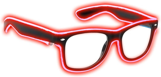 Aquat Light up EL Wire Neon Rave Glasses Glow Flashing LED Sunglasses Costumes for Party, EDM, Halloween RB01