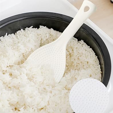 PP Thick Reusable Plastic Rice Scoop Non-Stick Rice Vertical Rice Scoop Household high Temperature Resistant Rice Scoop Kitchen Rice Scoop Durability and Attraction