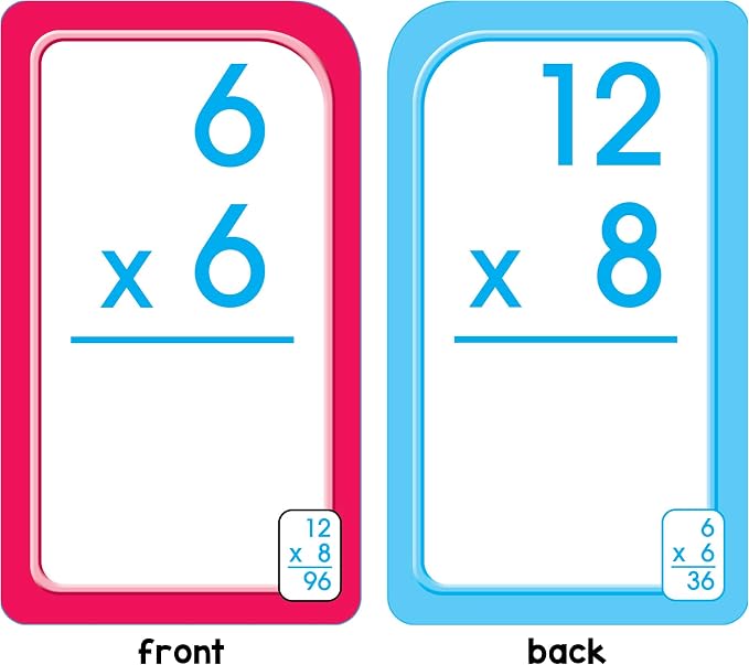 School Zone Multiplication 0-12 Flash Cards