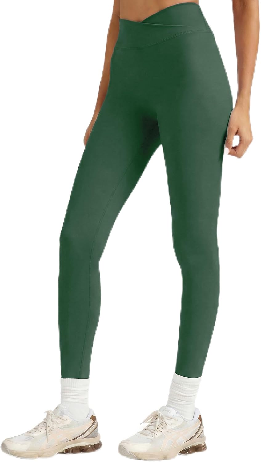Crossover Butt Lifting Leggings for Women Tummy Control Buttery Soft Workout Gym Yoga Pants