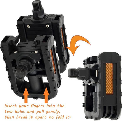 Folding Bike Pedals - 916" Inch Bicycle Pedals Mountain Bikes Road Bicycles Platform Pedals MTB Pedals