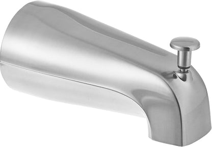 EZ-FLO 5-38 Inch Slide-On Zinc Bath Tub Diverter Spout with Hex Wrench and Set Screw, 12-inch Copper Pipe, Chrome, 15089