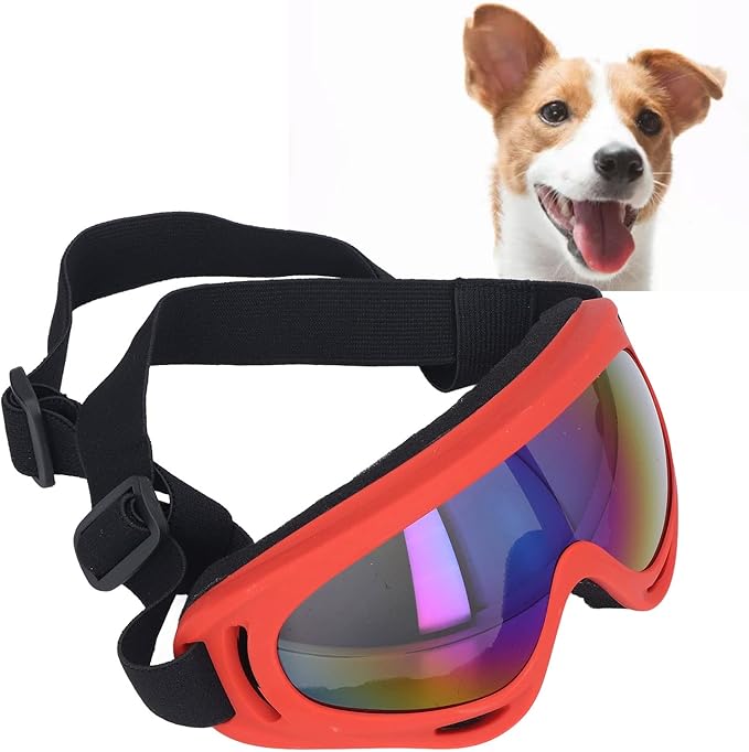 VBESTLIFE Dog Sunglasses, UV Windproof Eye Protective Colorful Lens Large Dog Goggles Glasses