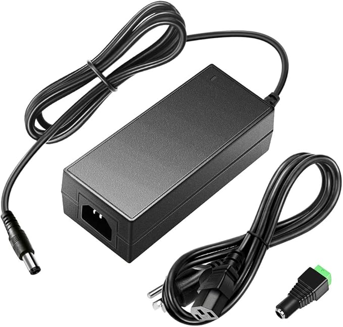 SHNITPWR 12V 5A 60W Power Supply Adapter AC DC Converter 100V240V to 12 Volt 5 Amp Transformer 5.5x2.5mm Plug for 5050 3528 LED Strip Light 3D Printer LED Driver CCTV Security System LCD Monitor