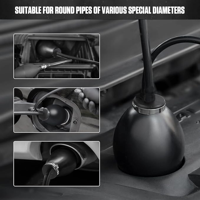 AUTOOL Universal Easy Intake Adapter for 12V Vehicle Pipes Fuel Leakage Detector Diagnositc Tester