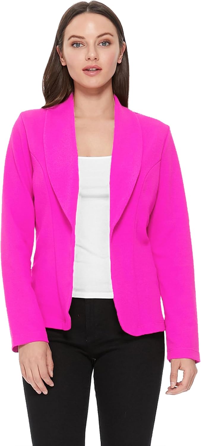 Women's Casual Long Sleeves Office Workwear Solid Blazer Jacket s-3xl