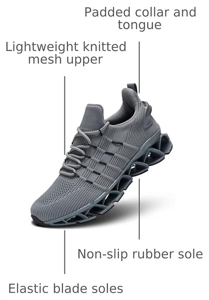 Mens Running Shoes Mesh Breathable Trail Runners Fashion Sport Blade Walking Tennis Sneakers