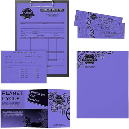 Neenah Paper 22081 Color Paper, 24lb, 8 12 x 11, Venus Violet, 500 Sheets