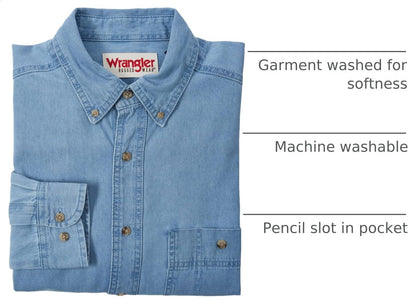 Men's Denim Button Down Shirt