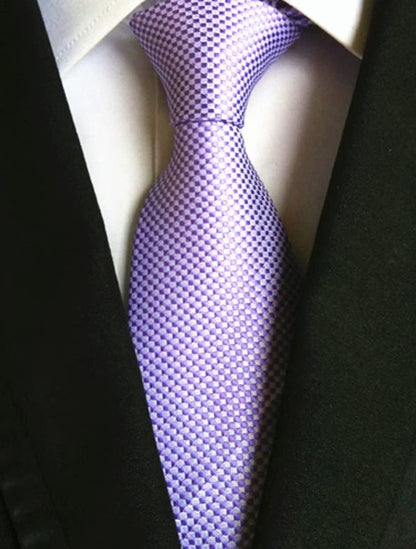 Men's Plaid Striped Tie Floral Patterned Business Designer Formal Neckties