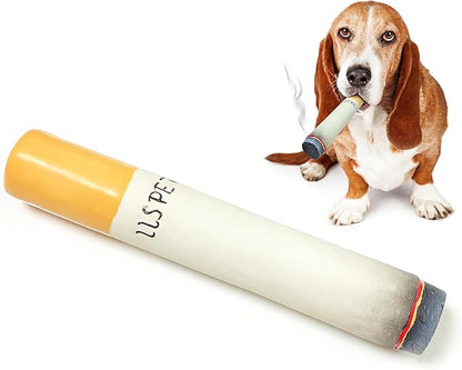 Cigarettes Cigar Squeaky Dog Toys, Latex Interactive Funny Weed Cigar Imitation Dog Chew Toys for Teething Puppy,Small and Medium Breeds