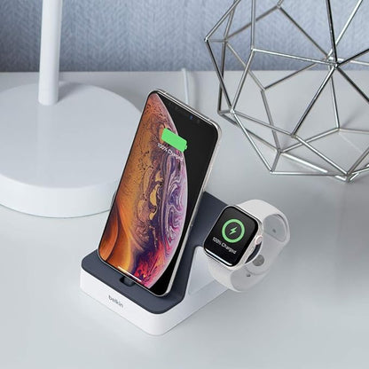 Belkin Magnetic 2-in-1 Lightning Charging Dock for Apple iPhone and Apple Watch - Black