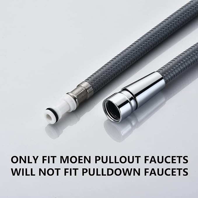 Pullout Replacement Spray Hose for Moen Kitchen Faucets 159560,Strong Nylon Finish - Sized Right at 55" Inches,Replacement Hose Kit for Moen 159560