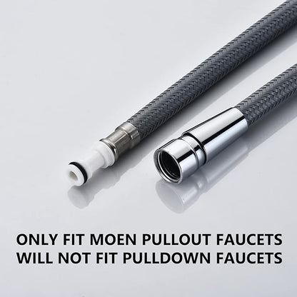 Pullout Replacement Spray Hose for Moen Kitchen Faucets 159560,Strong Nylon Finish - Sized Right at 55" Inches,Replacement Hose Kit for Moen 159560