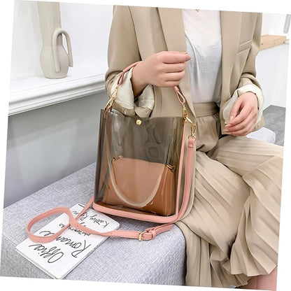 1 crossbody bucket bag for travel, women's bag, tolitree bag, travel barrel bag, handbag, handbag, chain bag, tennis bag, travel bag, pink color,