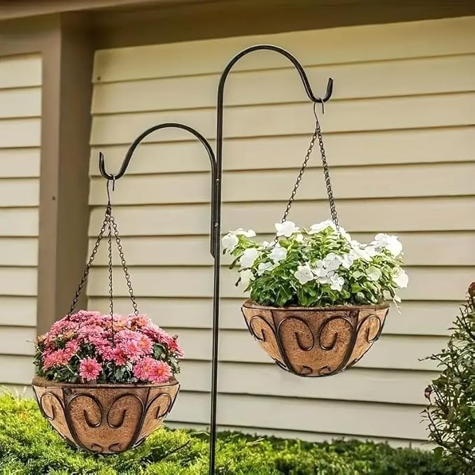 Patio Hanging Chain with Hooks Black Chain for Hanging Metal Decorative Chain for Hanging Planters Bird Feeders Signs Lanterns and Ornaments OutdoorIndoor Use (4 FT, 1 Piece)