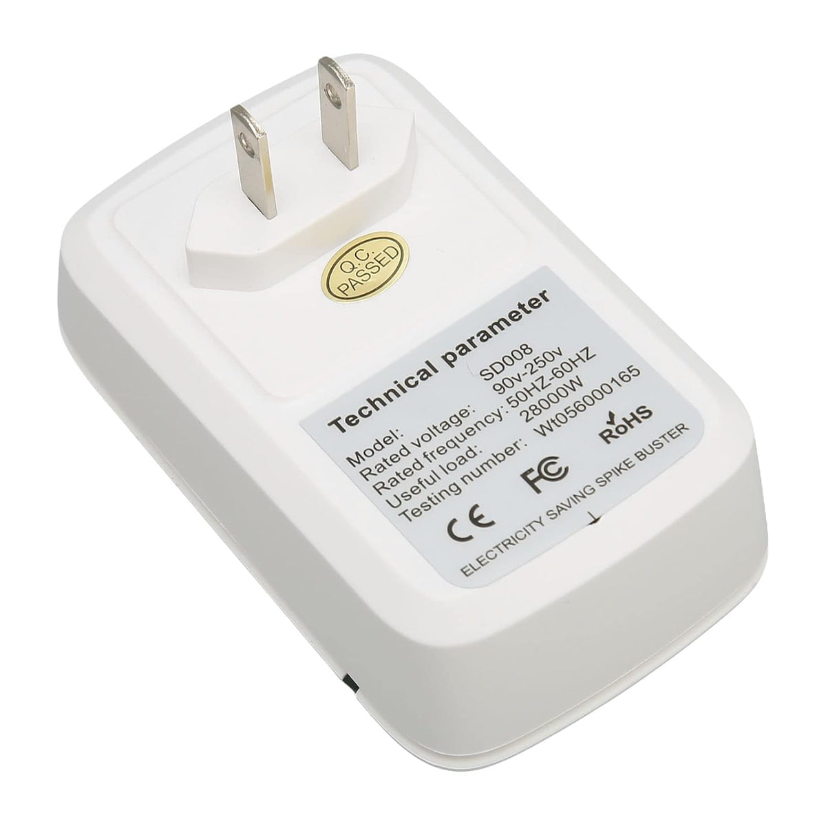 Power Saver, Energy Saver Box with Voltage Stabilizer Surge Protection for Houses Offices AC Refrigerator Washing Machine (US Plug)