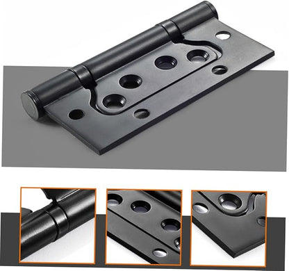 Stainless Steel Spring Hinges for Kitchen Cabinet Doors Heavy Duty Load Capacity Design with Easy Installation Black Finish for Furniture Applications