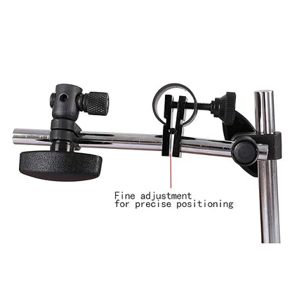 Dial Indicator with Magnetic Base Holder Fine Adjustable Long Arm 0-1" Magnetic Dial Indicator Professional Dial Gauge 0.001"