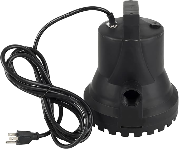 Pool Cover Pump, Automatic Swimming Pool Cover Pump & 36ft Power Cord, 2200 GPH Water Removal Pump for Pool, Tubs, Rooftops, Pond