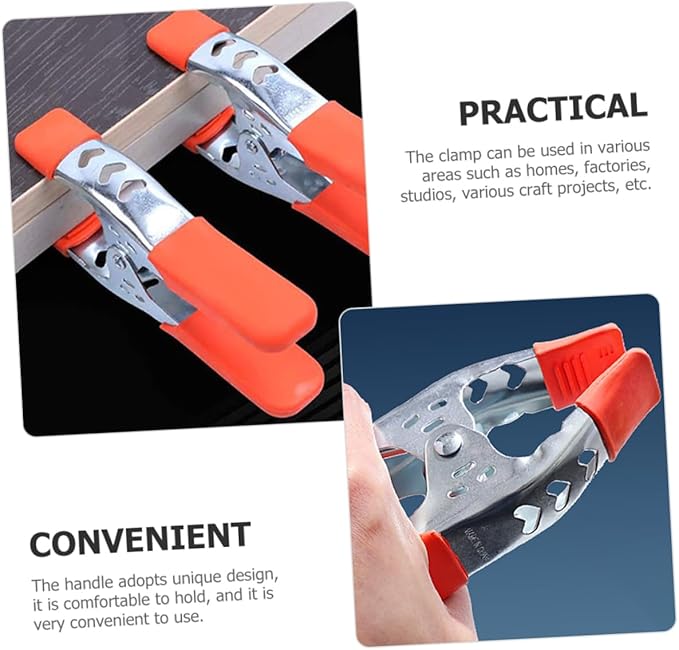 Mikikit Metal Spring Clamp Heavy Duty Frame Clip for Woodworking Stable and Design Non- for Carpentry and Crafts Projects