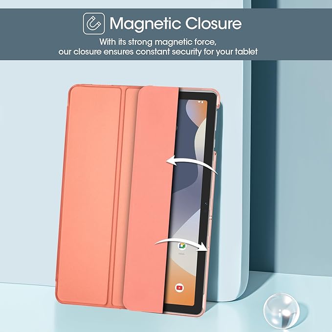 ProCase Onn tablet case. 10.1" 2024, slim smart protective cover with hard stand for Onn tablet. 10.1-inch 2024 Gen 4 Model - Papaya