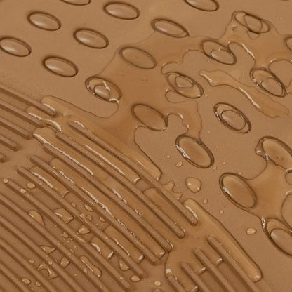 BDK Beige Heavy Duty Front  Rear Rubber Floor Mats Universal Liners for Car SUV Van  Truck, All Weather Protection with Anti-Slip Nibs, Fit Contours of Most Vehicles