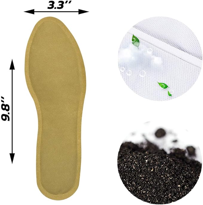 WORLD-BIO Insole Foot Warmers - Long Lasting Safe Natural Odorless Air Activated Warmers - Up to 8 Plus Hour of Heat - 7 Pairs Value Pack