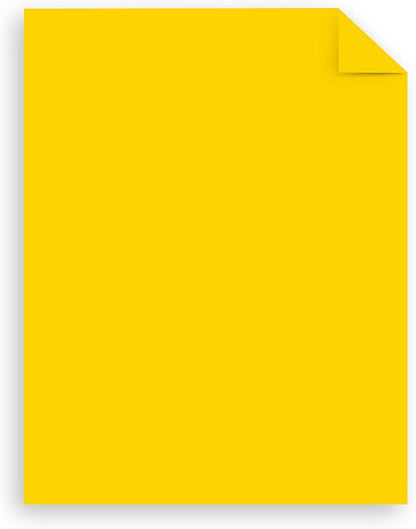 Astrobrights Mega Collection, Colored Paper, Bright Yellow, 625 Sheets, 24 lb/89 gsm, 8.5" x 11" - MORE SHEETS! (91618)