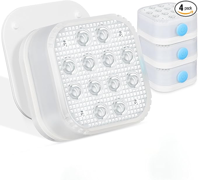 Rechargeable Submersible Pool Lights with Remote, Waterproof Underwater Charging Battery Operated Controlled 16 Color Changing LED with Magnet Floating Lights Pool Pond Decoration (3 pcs)