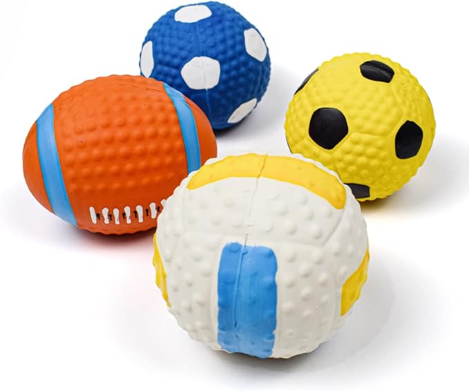 Squeaky Dog Toys,Dog Chew Toys for Aggressive Chewers Puppy Teething Toys Puppy Essentials for Large and Medium Dog (Small,Basketball)