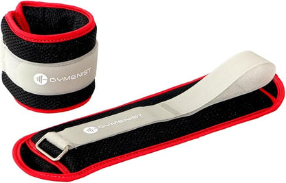 Gymenist Water Proof Ankle Weights With Adjustable Strap Great For Swimming And All Water Sports Activities