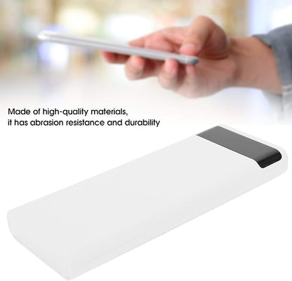Cuifati Power Bank Kit,Lightweight 8 x Battery Storage Box Power Bank Kit DIY Portable Power Bank Jacking Accessory(White)