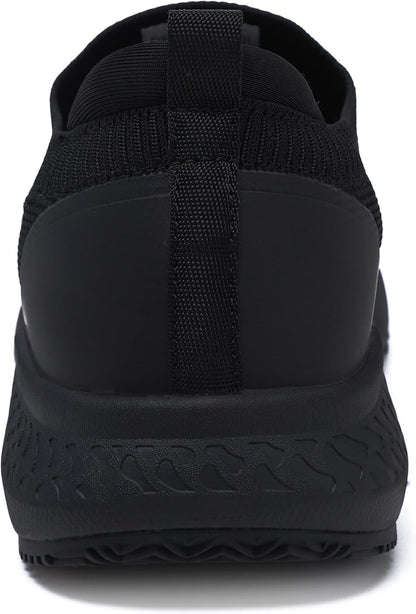 Women's Non Slip Work Shoes Food Service Waterproof Slip-Resistant Chef Shoe for Kitchen Restaurant Hospital Staff Lightweight Walking Sneakers with Easy-Clean Slip-On Designs