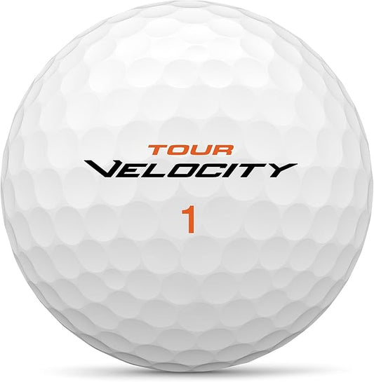 Wilson Golf Tour Velocity Distance, 15 Balls, White, Compression 70, Ionomer for Maximum Distance