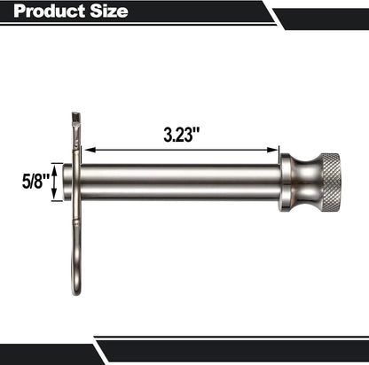 TOPSHINE Stainless Steel Trailer Hitch Pin and Clip, 5/8 Inch Diameter, Fits 2"&2.5" Receiver (1 Pack)
