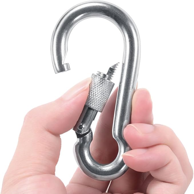 PROND Locking Carabiners, Heavy Duty Carabiner, 316 Stainless Steel Screw Lock Carabiner Hooks